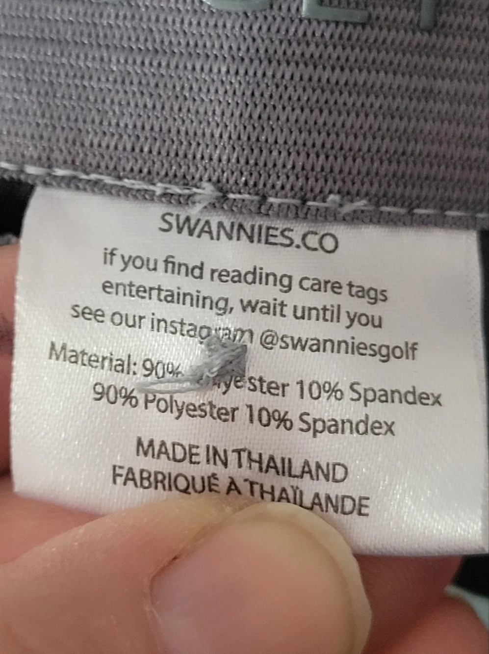 Swannies Co Mens Gray Golf Shorts Size 38